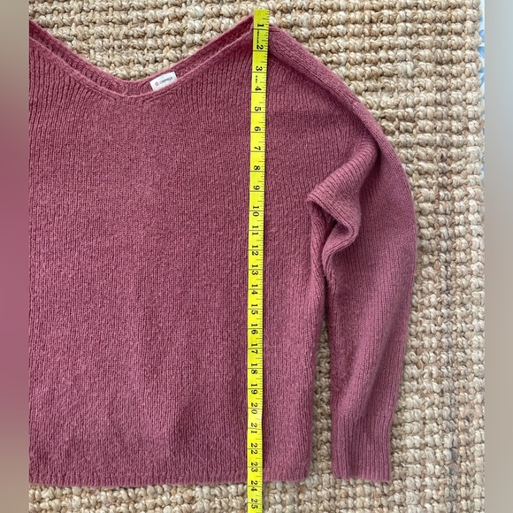 Cremieux L Mauve Pink Knit v-neck pullover Sweater - Picture 9 of 9